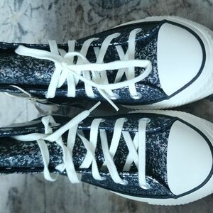 Converse Black and White High-Top Sneakers